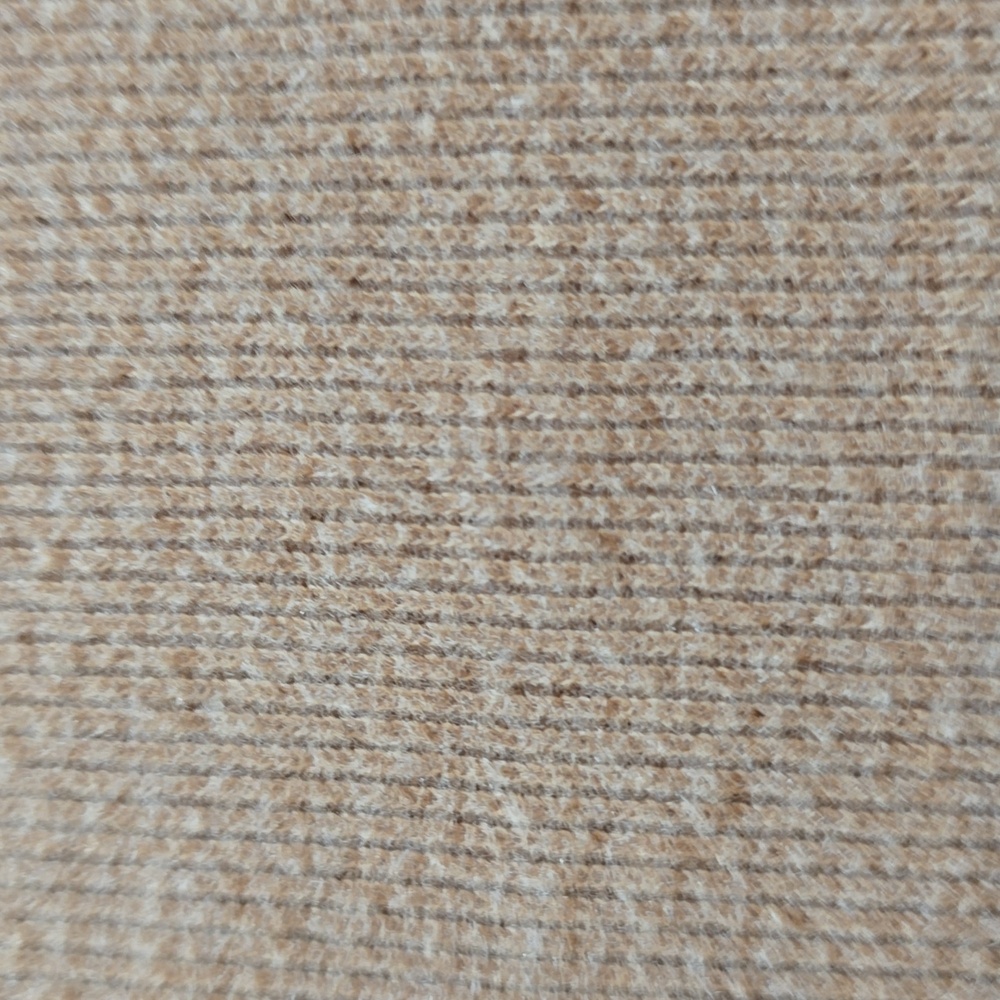 Zara Trafaluc, Camel, Knit Sweater, Boxy, Raw Edges, Flared Sleeve, Size L - Picture 11 of 11